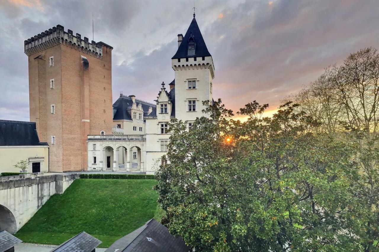 Vue Magique Sur Le Chateau Dans Un Quartier Populaire ポー エクステリア 写真